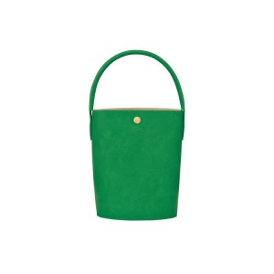 Borse A Mano Longchamp Bucket Pelle Verdi | 02745-CRHX