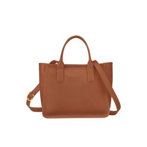 Borse A Mano Longchamp Caramel Pelle Marroni | 89517-OSPD