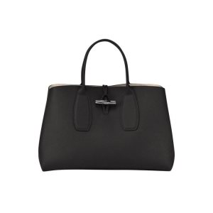 Borse A Mano Longchamp L Pelle Nere | 80179-ZTCW