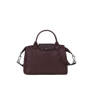 Borse A Mano Longchamp M Pelle Bordeaux | 16893-OWMS