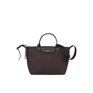 Borse A Mano Longchamp M Recycled canvas Bordeaux | 02974-IJSZ