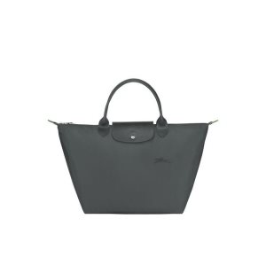 Borse A Mano Longchamp M Recycled canvas Grigie Profondo | 84152-JEDR