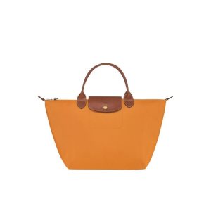Borse A Mano Longchamp M Saffron Recycled canvas Arancioni | 70284-WBQL