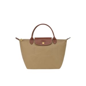 Borse A Mano Longchamp S Desert Recycled canvas Khaki | 80437-MLHK