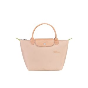 Borse A Mano Longchamp S Flowers Recycled canvas Rosa Chiaro | 21840-YJMD
