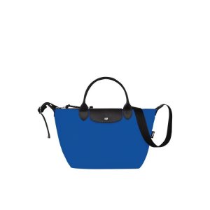 Borse A Mano Longchamp S Recycled canvas Blu Profondo | 07423-TIGH