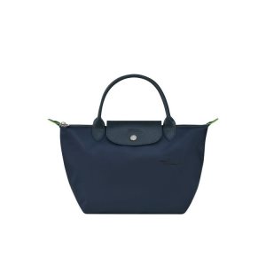 Borse A Mano Longchamp S Recycled canvas Blu Marino | 48397-VPOH