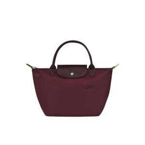 Borse A Mano Longchamp S Recycled canvas Bordeaux | 64758-DVIR
