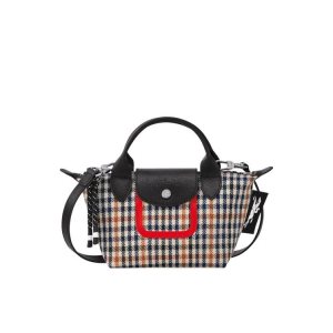 Borse A Mano Longchamp Xs Tela Blu Marino Marroni | 38275-VNFL