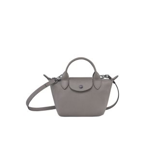 Borse A Mano Longchamp Xs Turtledove Pelle Grigie | 89416-WNDQ