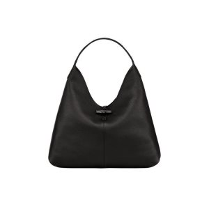 Borse A Tracolla Longchamp Hobo Xl Pelle Nere | 71032-CRDL