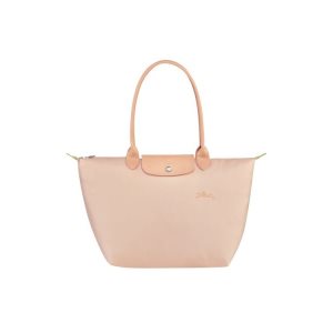 Borse A Tracolla Longchamp L Flowers Recycled canvas Rosa Chiaro | 72890-DYEP