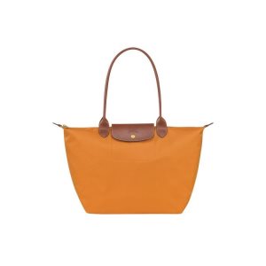 Borse A Tracolla Longchamp L Saffron Recycled canvas Arancioni | 49678-ONTK