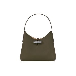 Borse A Tracolla Longchamp M Pelle Khaki | 30429-EMDK