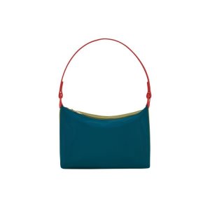 Borse A Tracolla Longchamp Ocean Tela Blu | 51270-NEHI