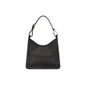 Borse A Tracolla Longchamp Pelle Nere | 71249-QAJP