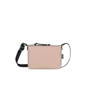 Borse A Tracolla Longchamp Pouch Hawthorn Recycled canvas Rosa | 14650-JOHR