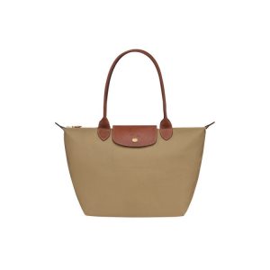 Borse A Tracolla Longchamp S Desert Recycled canvas Khaki | 98154-JZVN