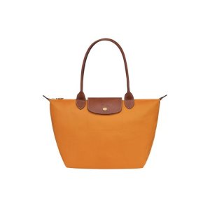 Borse A Tracolla Longchamp S Saffron Recycled canvas Arancioni | 38170-TVOE
