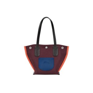 Borse A Tracolla Longchamp Shopping Xs Tela Bordeaux | 48152-ZAOH