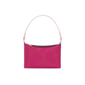 Borse A Tracolla Longchamp Tela Fucsia | 87590-ACLQ