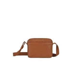Borse Crossbody Longchamp Caramel Pelle Marroni | 78312-KTAN