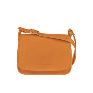 Borse Crossbody Longchamp L Saffron Pelle Arancioni | 97562-GYNO