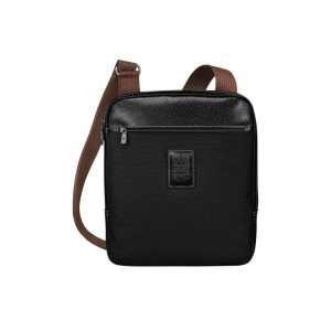 Borse Crossbody Longchamp L Tela Nere | 39701-ZNWF