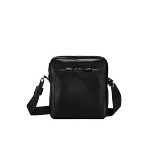 Borse Crossbody Longchamp M Pelle Nere | 79453-LBTE