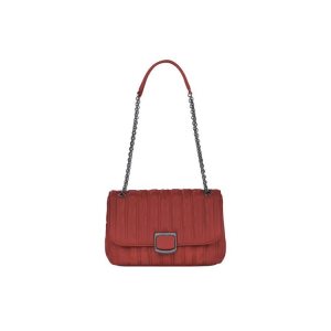 Borse Crossbody Longchamp M Pelle Rosse | 15426-QNZF