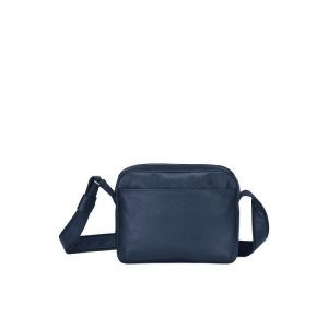 Borse Crossbody Longchamp Pelle Blu Marino | 12069-OGXA