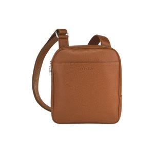 Borse Crossbody Longchamp S Caramel Pelle Marroni | 38102-RDMB