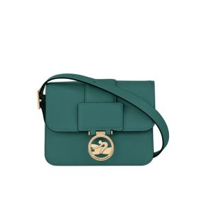 Borse Crossbody Longchamp S Pelle Grigie Verdi | 78934-DSHE