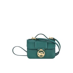 Borse Crossbody Longchamp Xs Pelle Grigie Verdi | 47208-BRYE