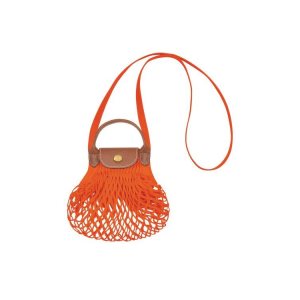 Borse Crossbody Longchamp Xs Tela Arancioni | 15294-AGDU