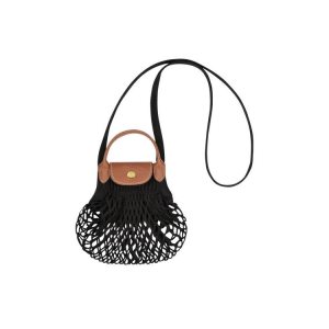 Borse Crossbody Longchamp Xs Tela Nere | 32075-GAYE