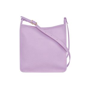 Borse Crossbody Longchamp Zipped L Pelle Viola | 84106-GTKE