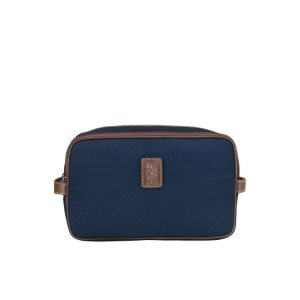 Borse Da Toilette Longchamp Tela Blu | 39710-BYSE