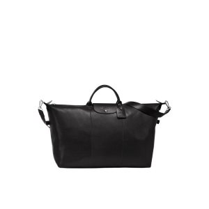 Borse Da Viaggio Longchamp L Pelle Nere | 37962-CPKU