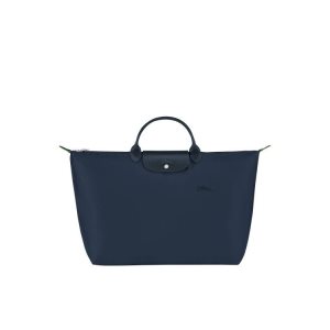 Borse Da Viaggio Longchamp L Recycled canvas Blu Marino | 30517-LMXN