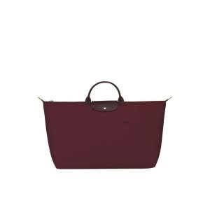 Borse Da Viaggio Longchamp Xl Recycled canvas Bordeaux | 03251-CJXP