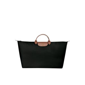 Borse Da Viaggio Longchamp Xl Recycled canvas Nere | 97801-HKRB