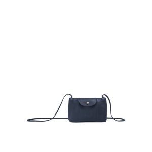Borse Mini Longchamp Pelle Blu Marino | 65749-EOJS