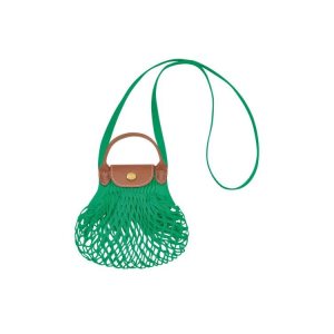 Borse Mini Longchamp Xs Tela Verdi | 45279-QRHP