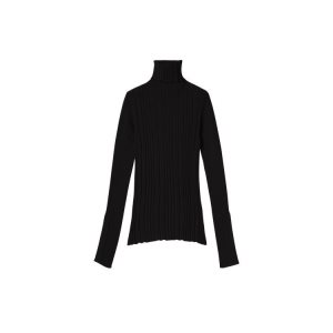 Camicetta Longchamp Maglia Lana Vergine Nere | 38075-GLXD