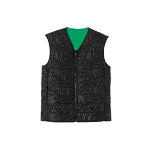 Cappotti Longchamp Reversible Vest Other Nere Verdi | 24780-RFQX