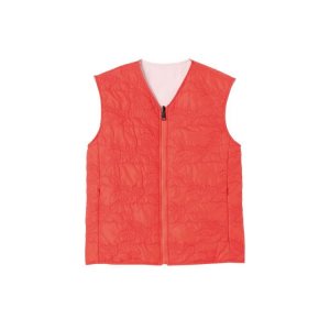Cappotti Longchamp Reversible Vest Other Arancioni Rosa | 76834-NXMI