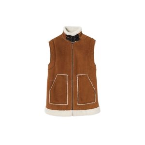 Cappotti Longchamp Senza Maniche Pelle Marroni | 20917-CKJB