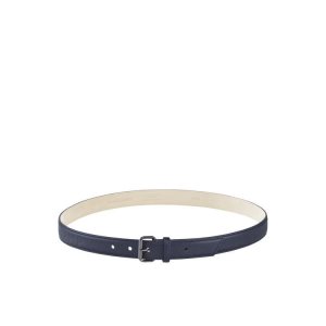 Cinture Longchamp Pelle Blu Marino | 39084-JTZY