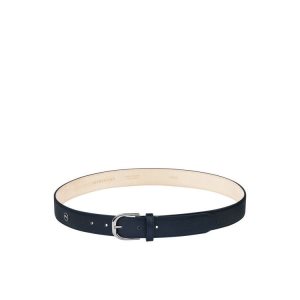 Cinture Longchamp Pelle Blu Marino | 60782-DJUR